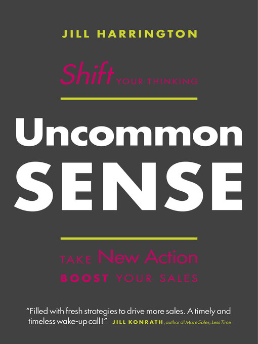 Title details for Uncommon Sense by Jill Harrington - Available